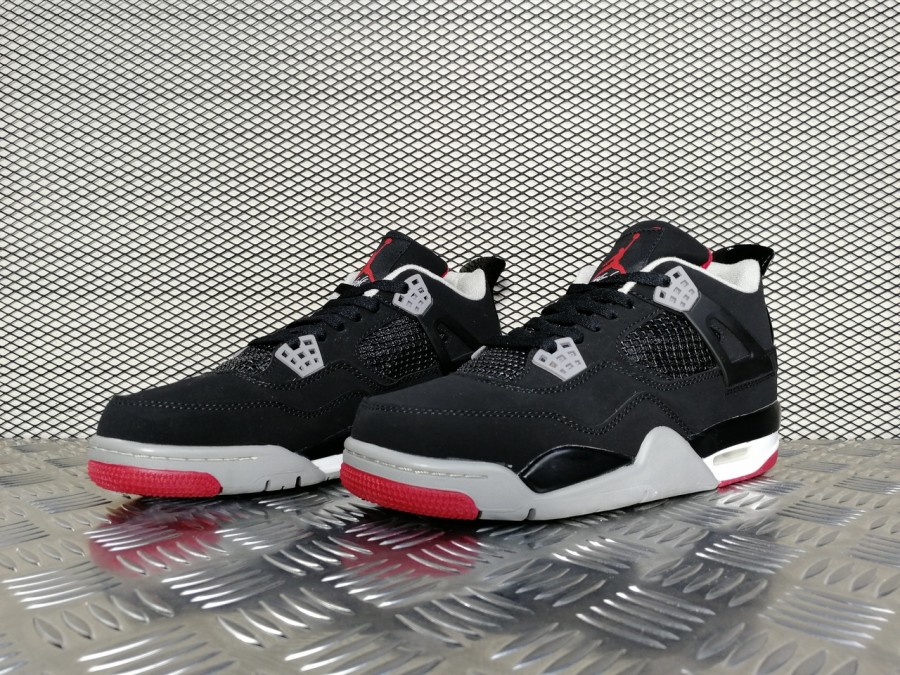 кроссовки мужские Nike Air Jordan 4 Retro «COUNTDOWN PACK» Black / Cement Grey / Fire Red