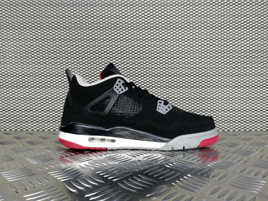 кроссовки мужские Nike Air Jordan 4 Retro «COUNTDOWN PACK» Black / Cement Grey / Fire Red