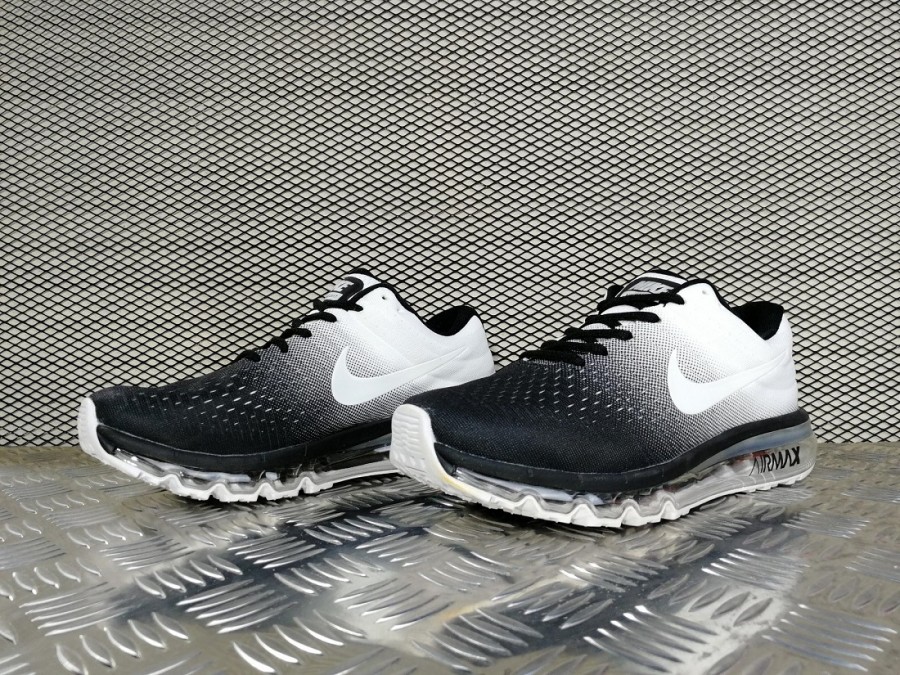 кроссовки мужские Nike Air Max 2017 Black White Gradient