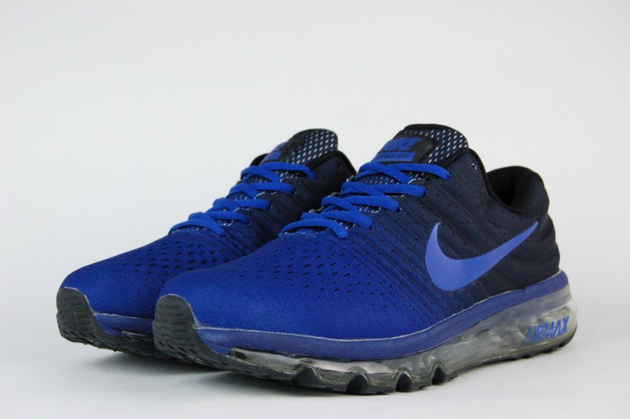 кроссовки мужские Nike Air Max 2017 Deep Royal Blue / Black / Hyper Cobalt