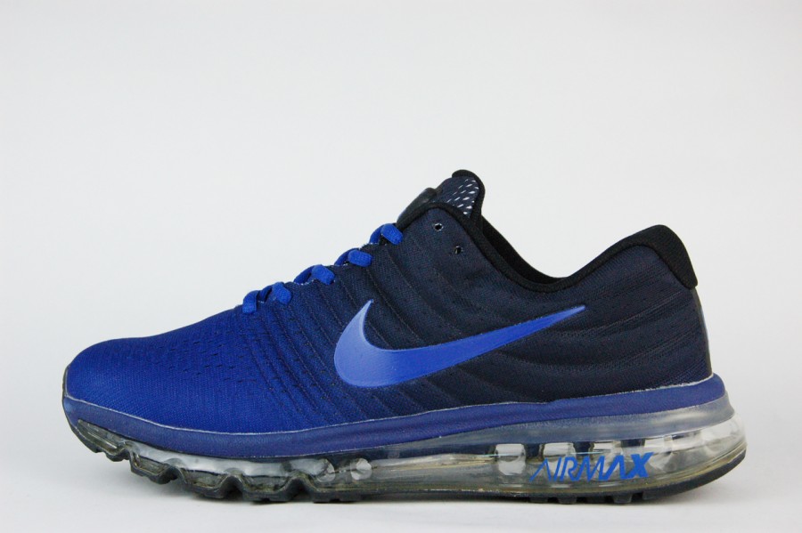 кроссовки мужские Nike Air Max 2017 Deep Royal Blue / Black / Hyper Cobalt