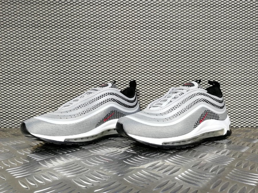кроссовки мужские Nike Air Max 97 Ultra 17 Metallic Silver / Varsity Red - Black - White