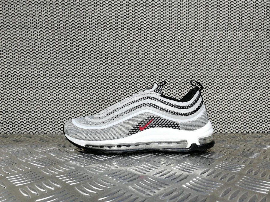кроссовки мужские Nike Air Max 97 Ultra 17 Metallic Silver / Varsity Red - Black - White
