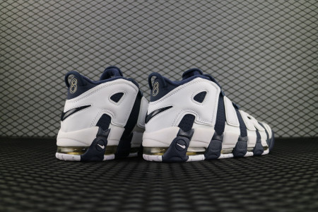 кроссовки мужские Nike Air More Uptempo «Olympic» Dark blue / White