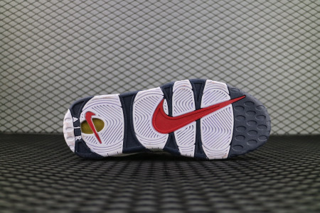 кроссовки мужские Nike Air More Uptempo «Olympic» Dark blue / White