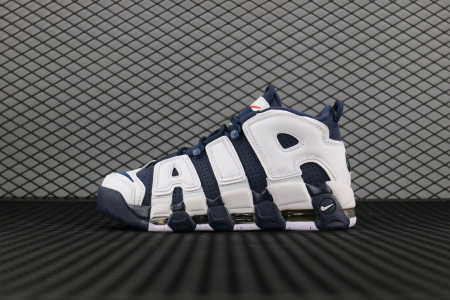кроссовки мужские Nike Air More Uptempo «Olympic» Dark blue / White
