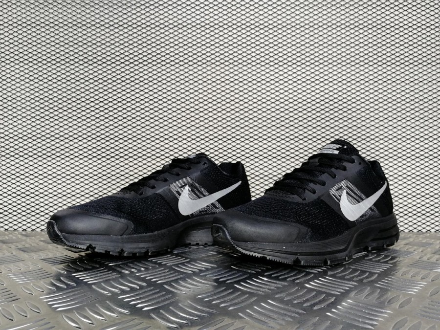 кроссовки мужские Nike Air Pegasus +30 Black / Silver Logo