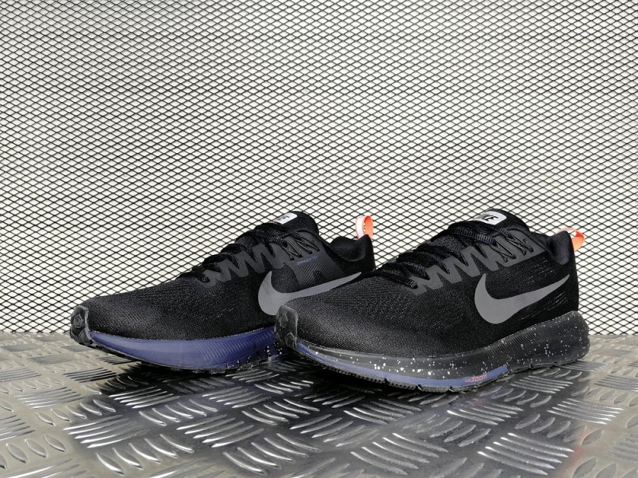 кроссовки мужские Nike Air Zoom Structure 21 Shield Black / Black - Obsidian / Black