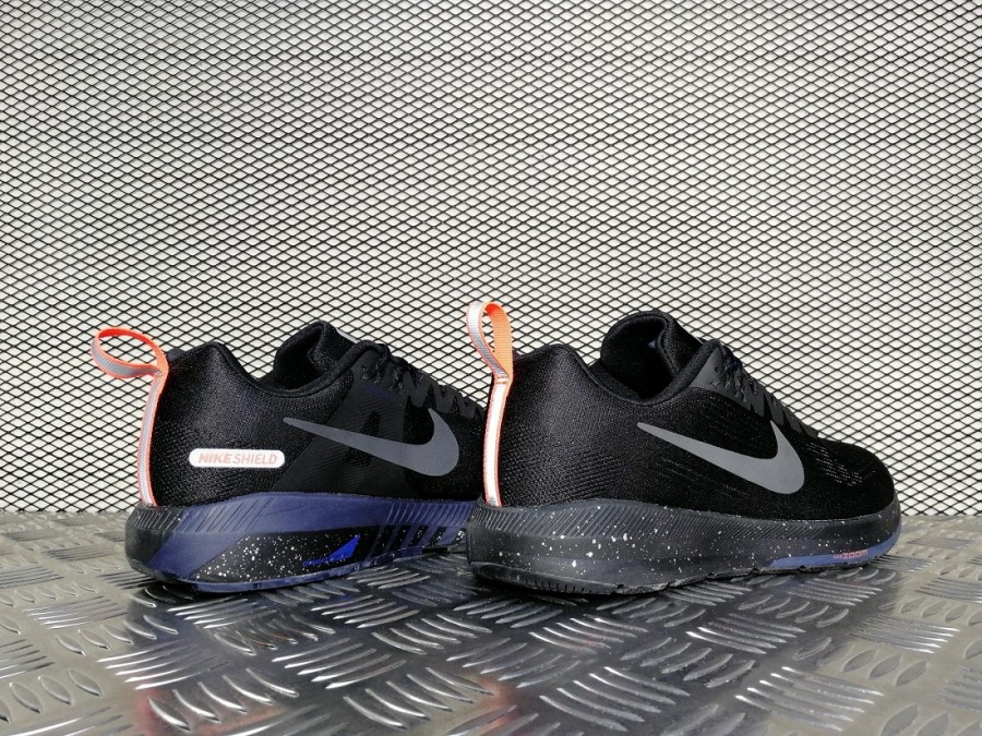 кроссовки мужские Nike Air Zoom Structure 21 Shield Black / Black - Obsidian / Black