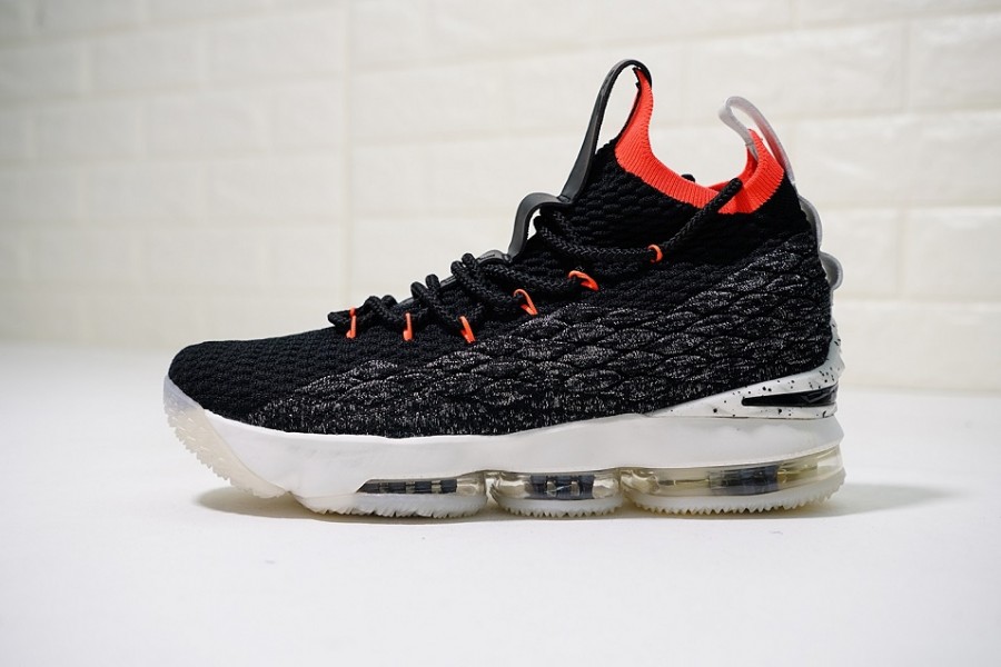 кроссовки мужские Nike LeBron XV Bright Crimson Black / Sail-Bright Crimson