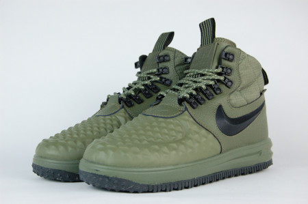 кроссовки мужские Nike Lunar Force 1 Duckboot 17 Medium Olive/ Black-Wolf Grey