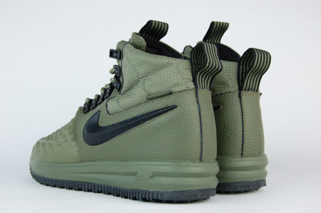 кроссовки мужские Nike Lunar Force 1 Duckboot 17 Medium Olive/ Black-Wolf Grey
