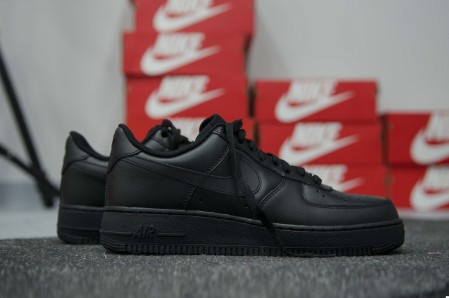 кроссовки женские Nike Air Force 1 Low WMNS Triple Black 2016
