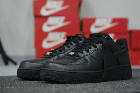 кроссовки женские Nike Air Force 1 Low WMNS Triple Black 2016
