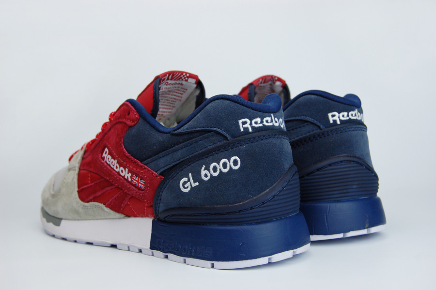 кроссовки мужские Reebok GL6000 «Summer In New England» Cranberry Red / Tin Grey / Collegiate Navy /