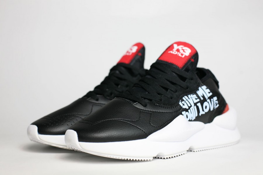 кроссовки Adidas Y-3 Kaiwa Black / White / Red
