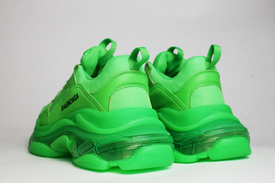 кроссовки Balenciaga Triple S Neon Green / Clear Sole
