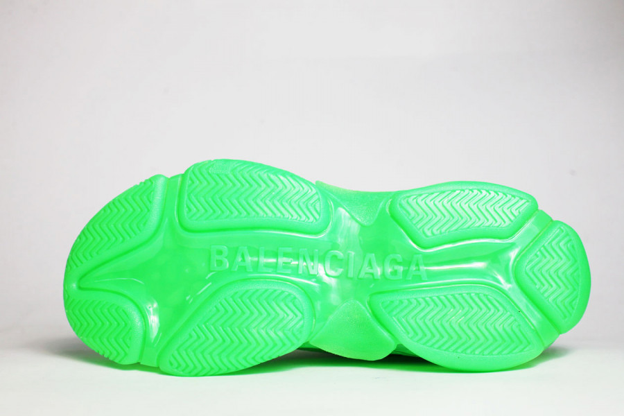 кроссовки Balenciaga Triple S Neon Green / Clear Sole