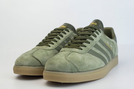 кроссовки Adidas Gazelle Suede Green / Gum