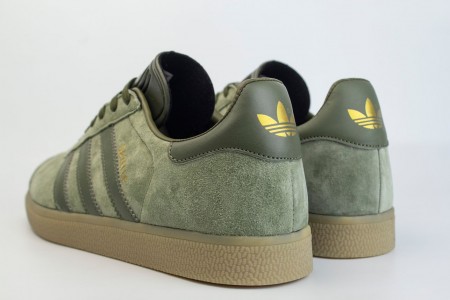 кроссовки Adidas Gazelle Suede Green / Gum