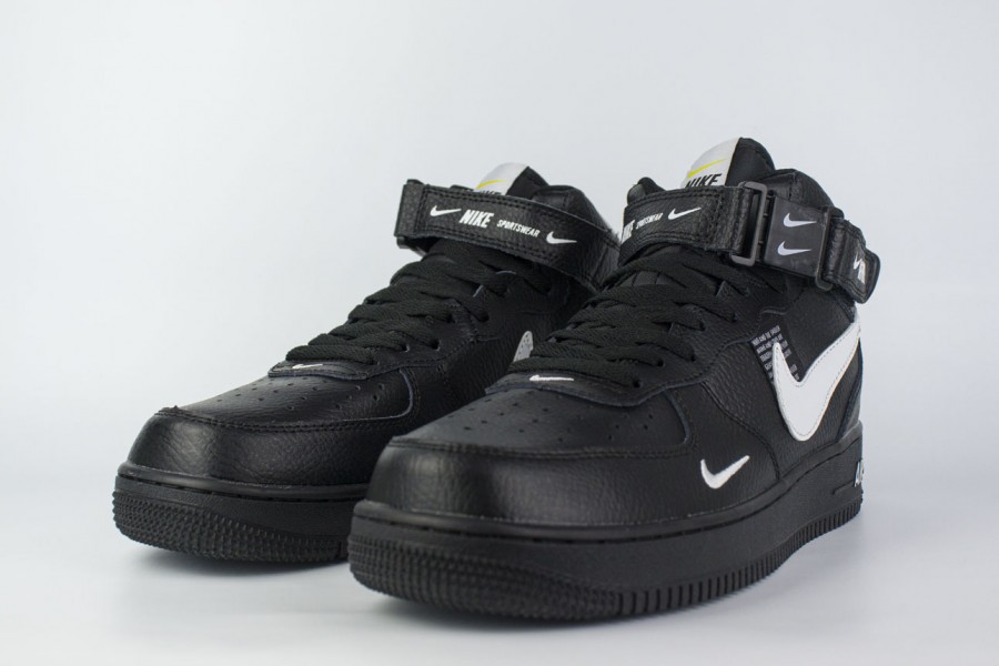 кроссовки Nike Air Force 1 Mid LV8 Utility Triple Black