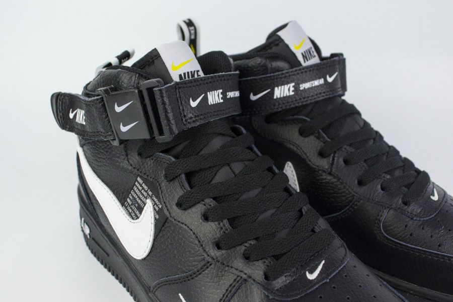 кроссовки Nike Air Force 1 Mid 07 lv8 Triple Black