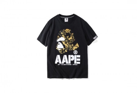 футболка Aape Monkey Logo T-shirt Black / Camo