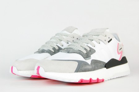 кроссовки Adidas Nite Jogger Gray / White / Red