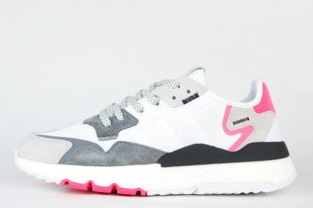кроссовки Adidas Nite Jogger Gray / White / Red