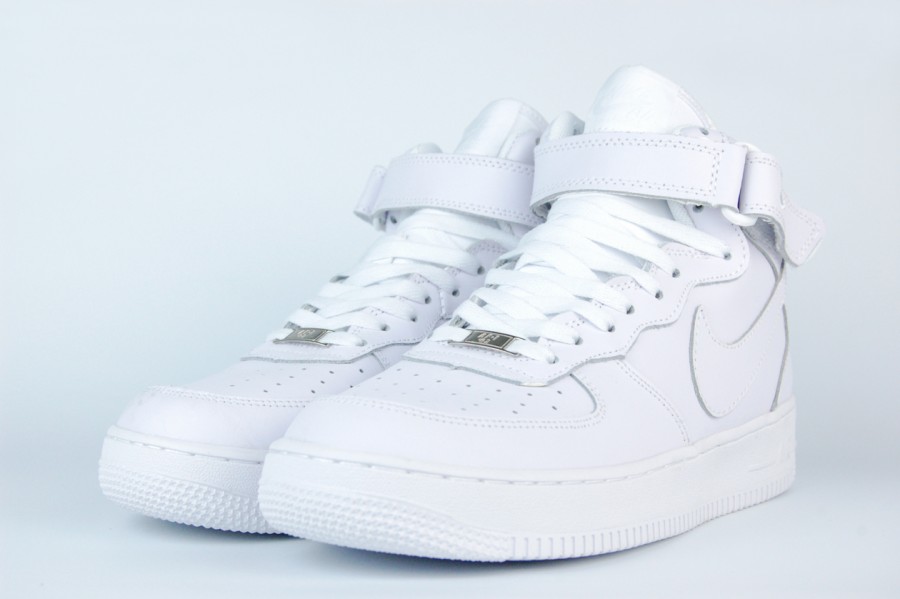 кроссовки Nike Air Force 1 Mid Triple White