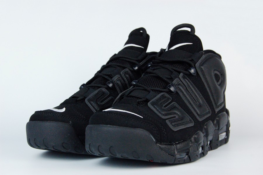 кроссовки Nike Air More Uptempo x Supreme Black
