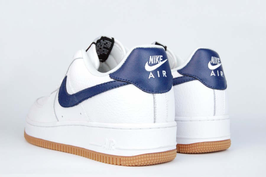 кроссовки Nike Air Force 1 White Blue Swoosh