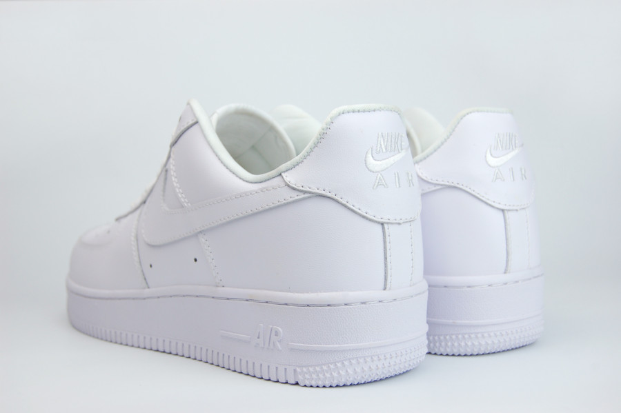 кроссовки Nike Air Force 1 Low Triple White x Supreme