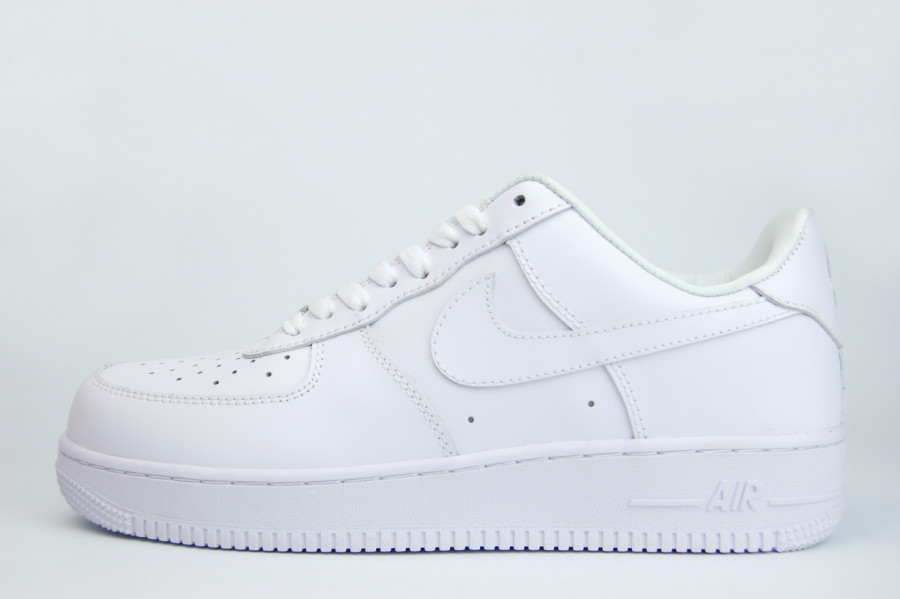кроссовки Nike Air Force 1 Low Triple White x Supreme