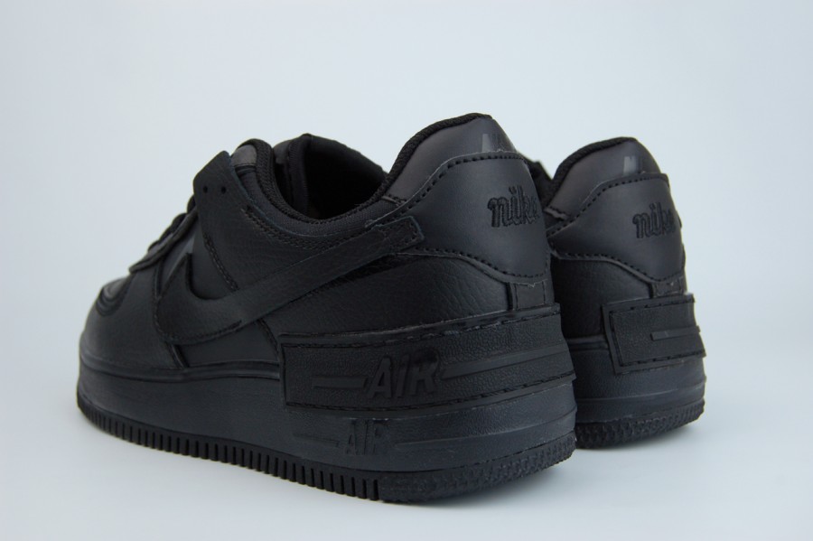 кроссовки Nike Air Force 1 Low Shadow Fur Triple Black