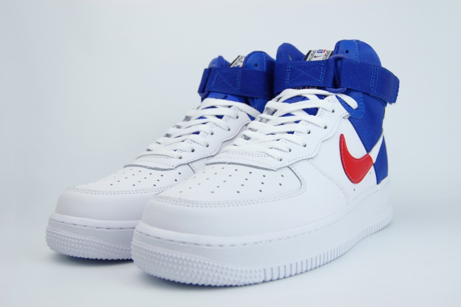 кроссовки Nike Air Force 1 Mid NBA White / Blue