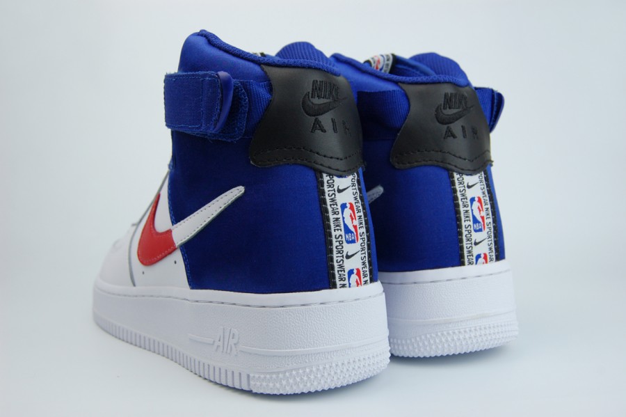кроссовки Nike Air Force 1 Mid NBA White / Blue