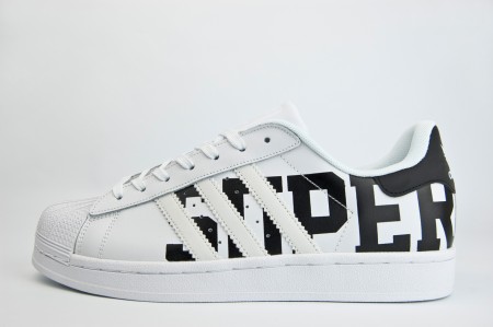 кроссовки Adidas SuperStar Logo White / Black