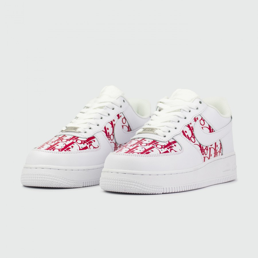 кроссовки Nike Air Force 1 x Dior Low Wmns White / Red