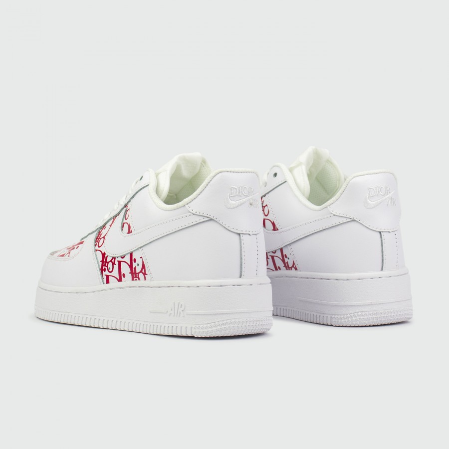 кроссовки Nike Air Force 1 x Dior Low Wmns White / Red