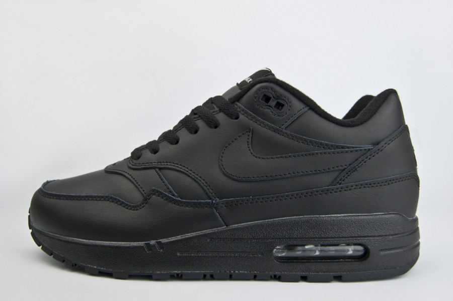 кроссовки Nike Air Max 1 Leather Triple Black