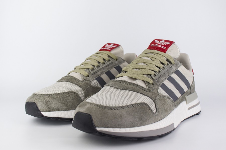 кроссовки Adidas ZX 500 Boost Grey / White