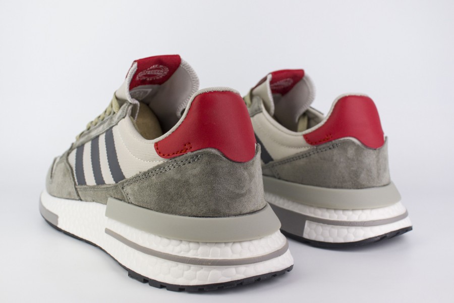 кроссовки Adidas ZX 500 Boost Grey / White