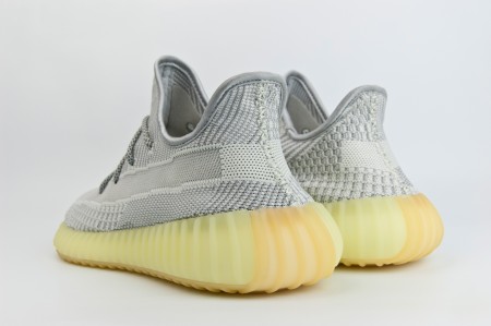 кроссовки Adidas Yeezy 350 boost V2 Grey / Volt Ftwr