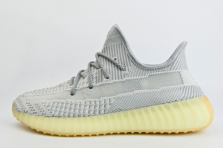 кроссовки Adidas Yeezy 350 boost V2 Grey / Volt Ftwr