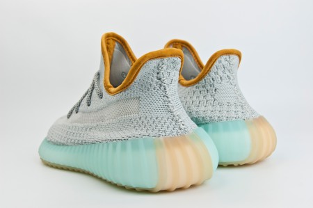 кроссовки Adidas Yeezy 350 boost V2 Wmns Grey / Blue Ftwr