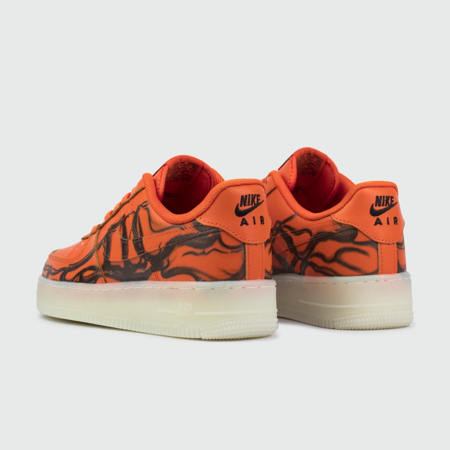 кроссовки Nike Air Force 1 Low Skeleton Orange