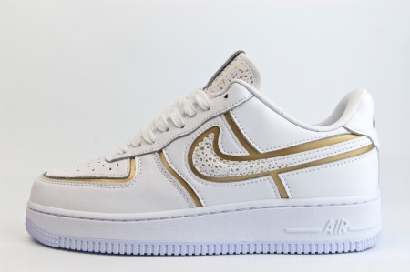 кроссовки Nike Air Force 1 Wmns CR7 White / Gold