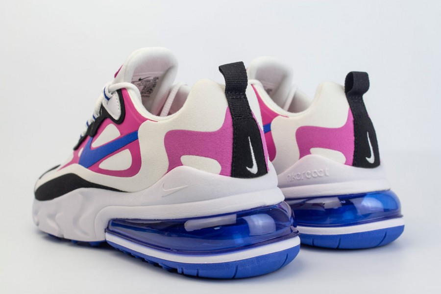 кроссовки Nike Air Max 270 React Wmns White / Purple