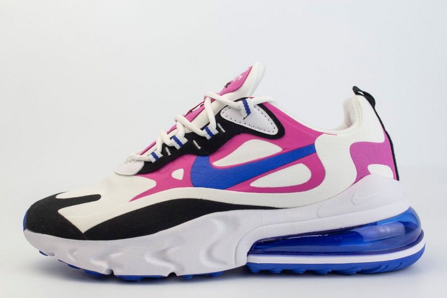 кроссовки Nike Air Max 270 React Wmns White / Purple
